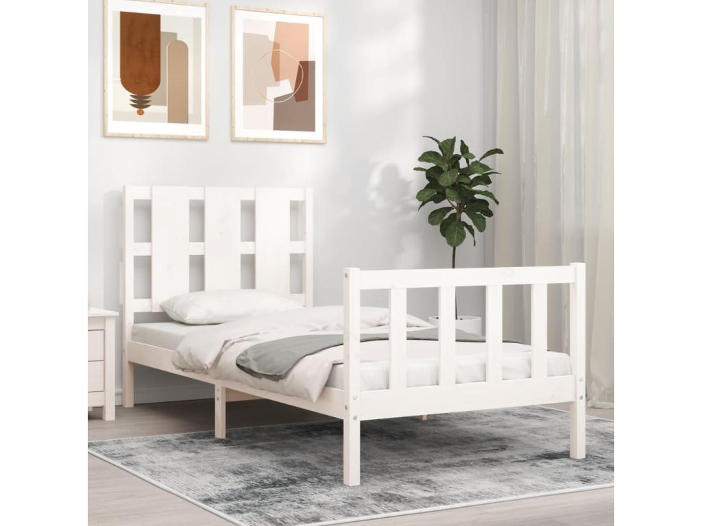 Struttura del letto bianca