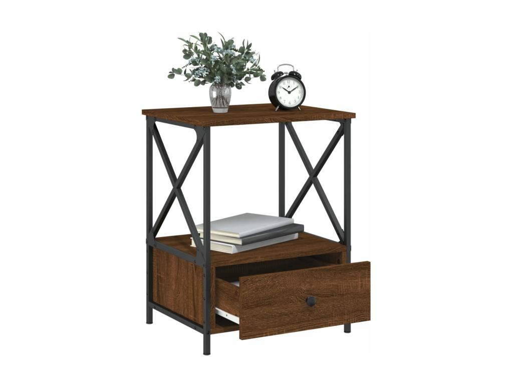 Mobili per la casa in legno di quercia marrone, 50 x 41 x 65 cm