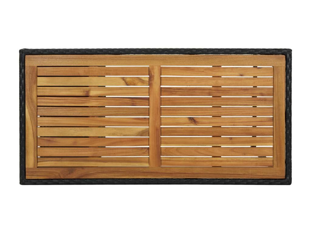 Mobili per la casa in vimini intrecciato in resina nera