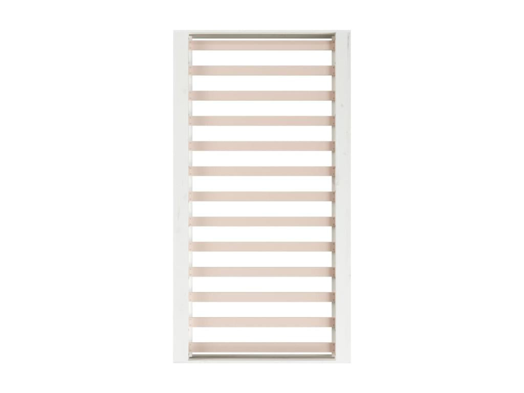 Struttura letto in legno massello bianco, 90 x 190 cm