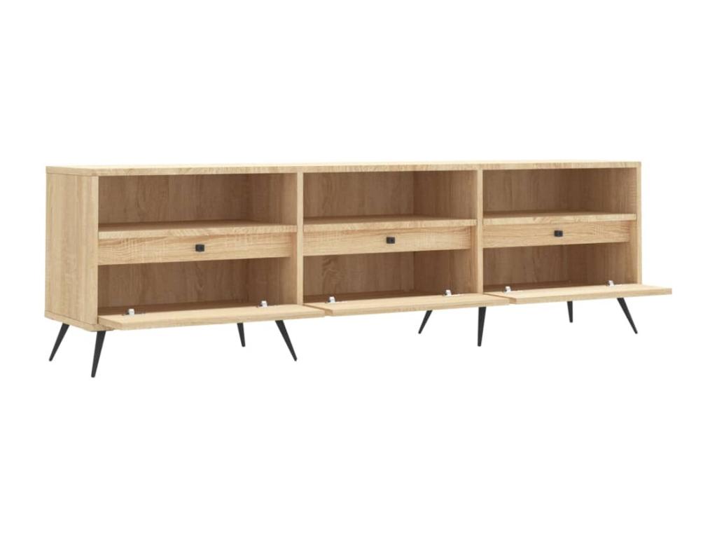 Mobile TV in legno ingegnerizzato marrone, 150 x 30 x 44,5 cm