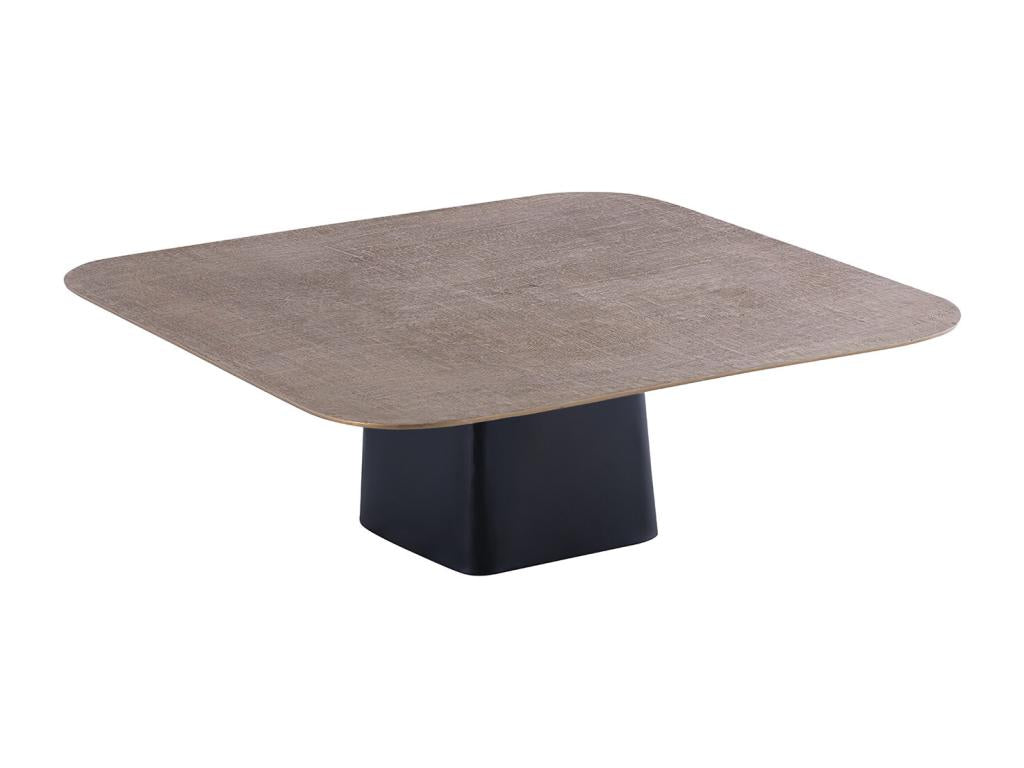 Tavolino da caffè in metallo nero