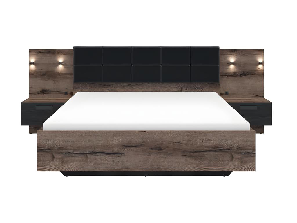 Letto nero, 160 x 200 cm