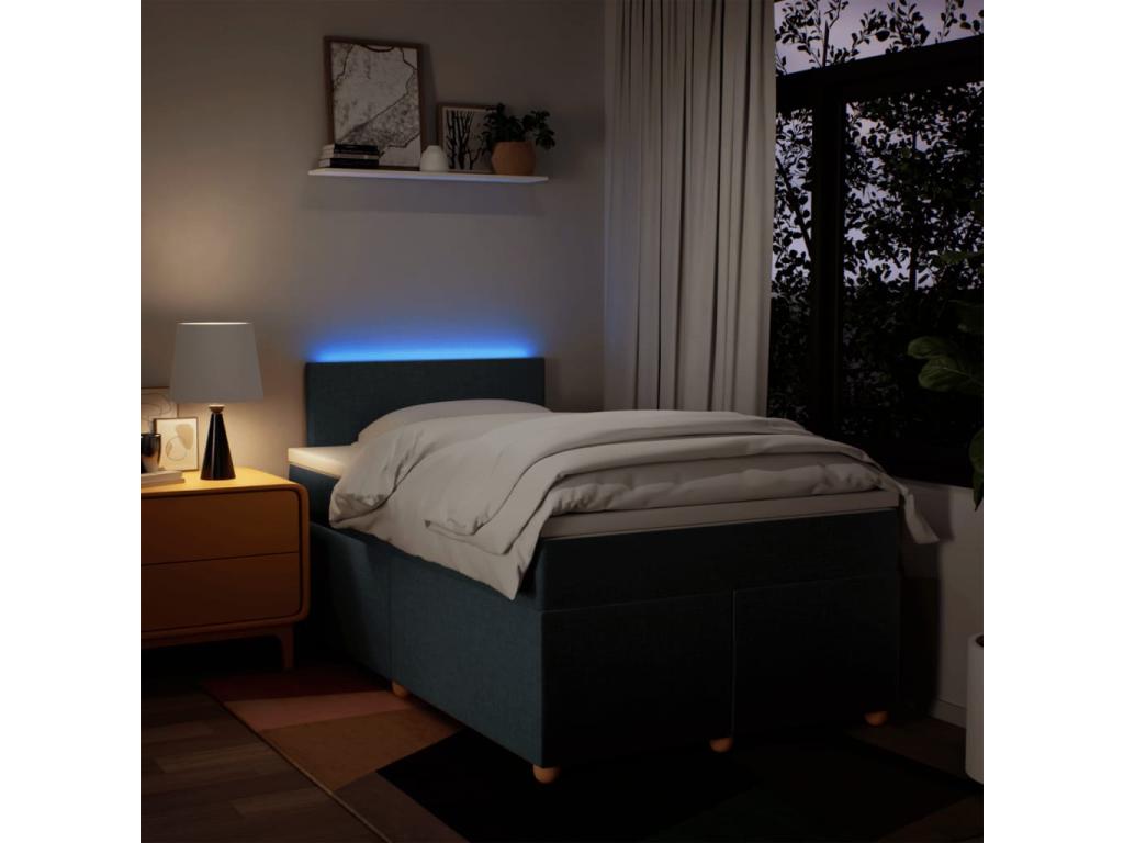 Materasso in tessuto blu, 120 x 200 cm