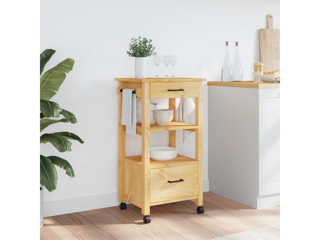 Mobili per la casa in legno massello marrone, 48 x 40 x 90 cm