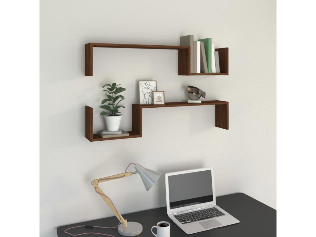 Mobili per la casa in legno di quercia marrone, 100 x 15 x 20 cm