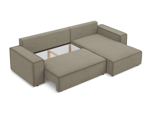 Divano letto in tessuto beige - dlz1766573087886