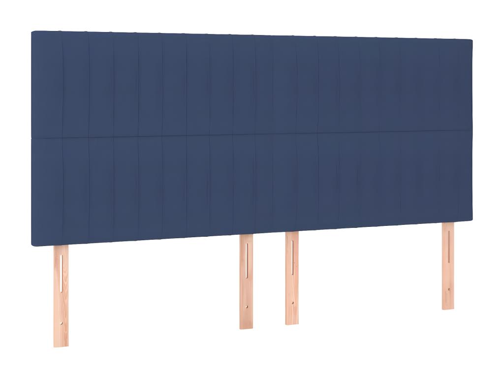 Letto in tessuto blu, 90 x 5 x 78 cm