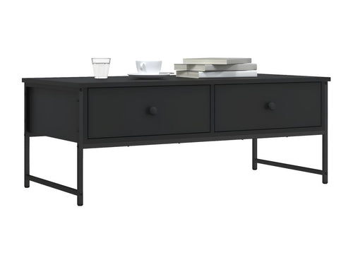 Tavolino da caffè nero, 101 x 49 x 39,5 cm