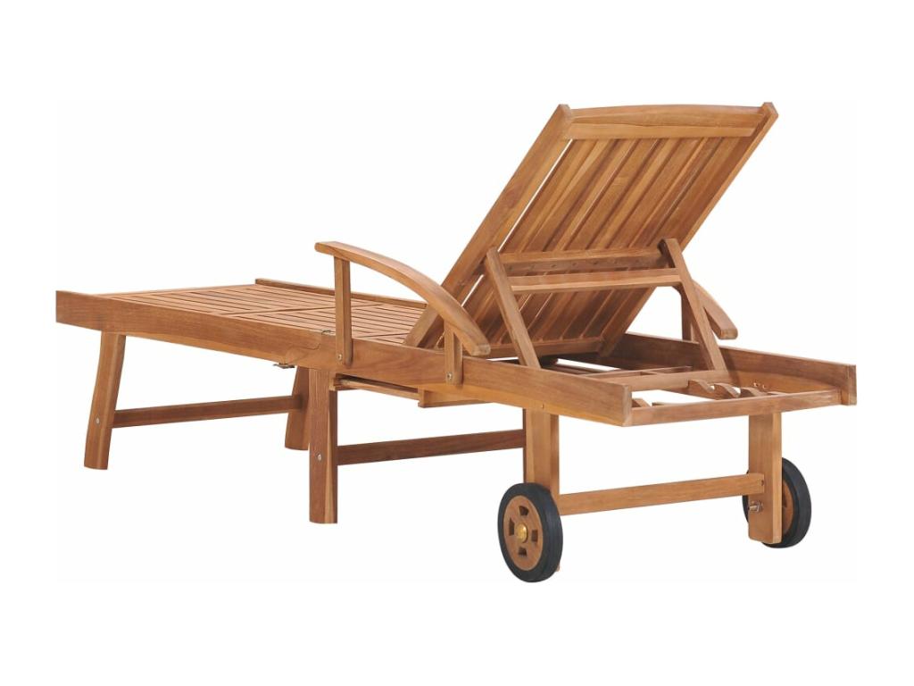 Chaise longue marrone, 195 x 59,5 x 52,5 cm