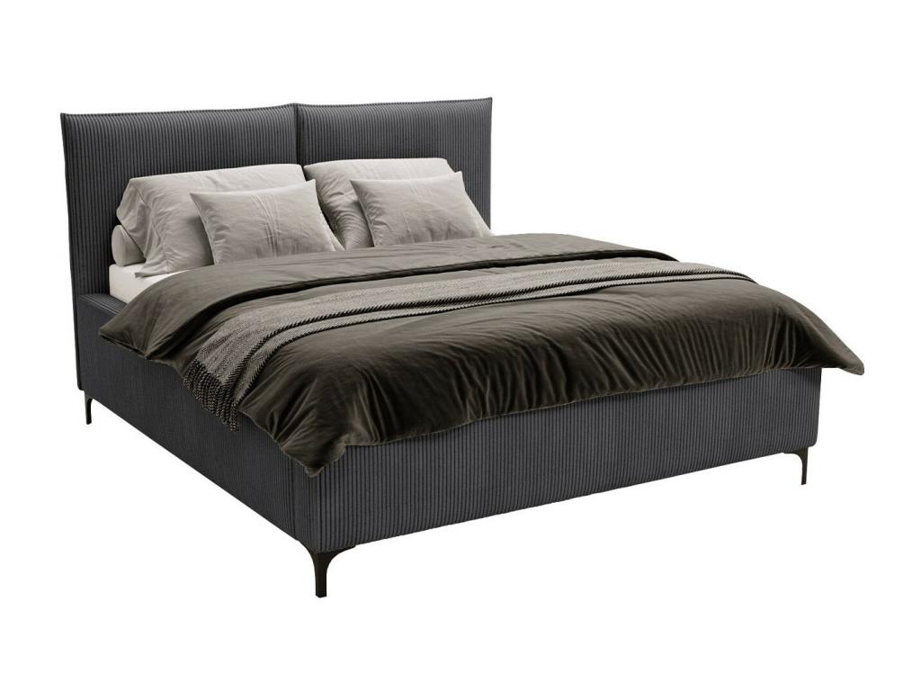 Letto grigio, 160 x 214 x 108 cm