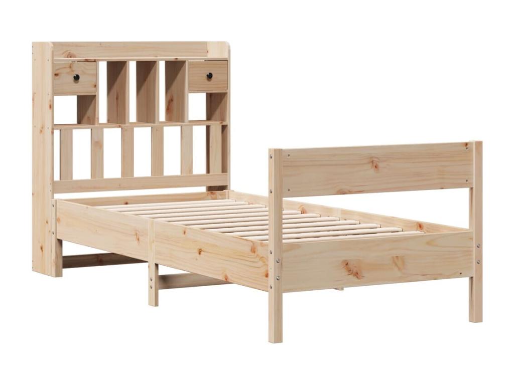 Materasso in legno di pino marrone, 90 x 190 cm