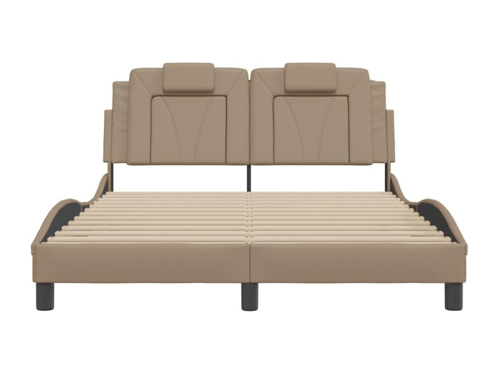 Materasso in similpelle marrone, 140 x 190 cm