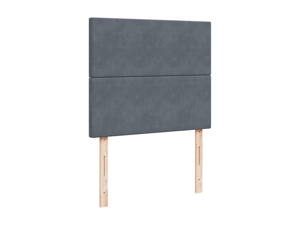 Materasso in velluto grigio, 120 x 190 cm