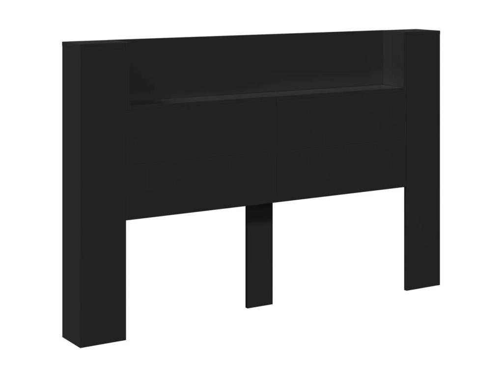 Letto nero, 160 x 16,5 x 103,5 cm