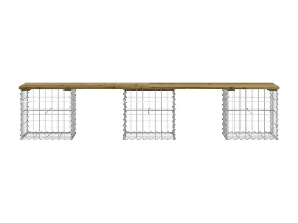 Panca in legno di pino marrone, 203 x 44 x 42 cm - dlz1766572658689