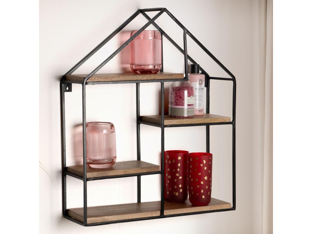 Mobili per la casa in legno massello naturale, 50 x 60 x 14 cm