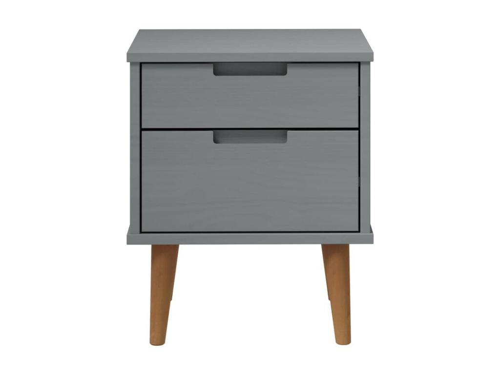 Tavolo in legno di pino grigio, 40 x 35 x 48 cm