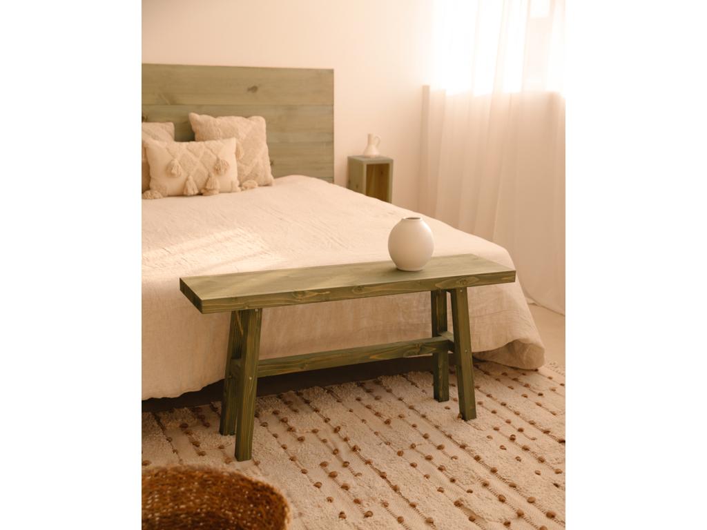 Panchina verde, 100 x 50 cm