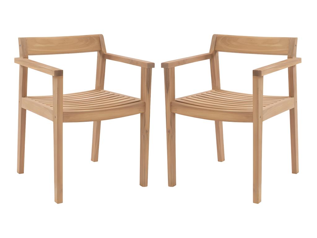 Sedia con accenti naturali