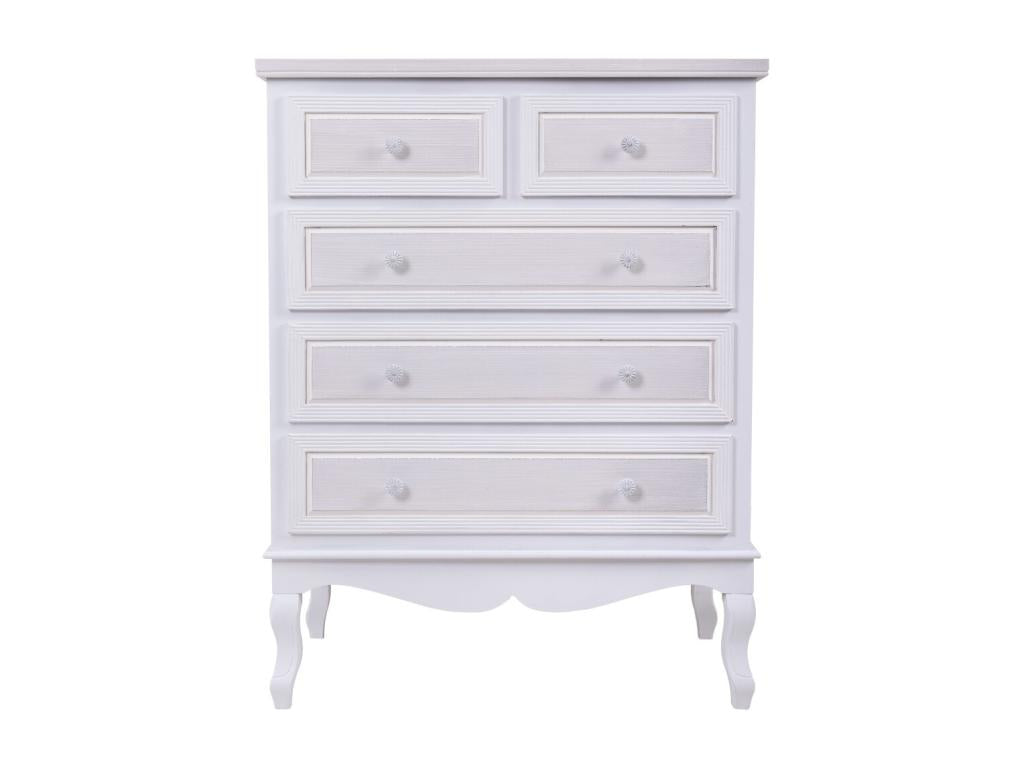 Cassettiera bianca, 80 x 40 x 105 cm