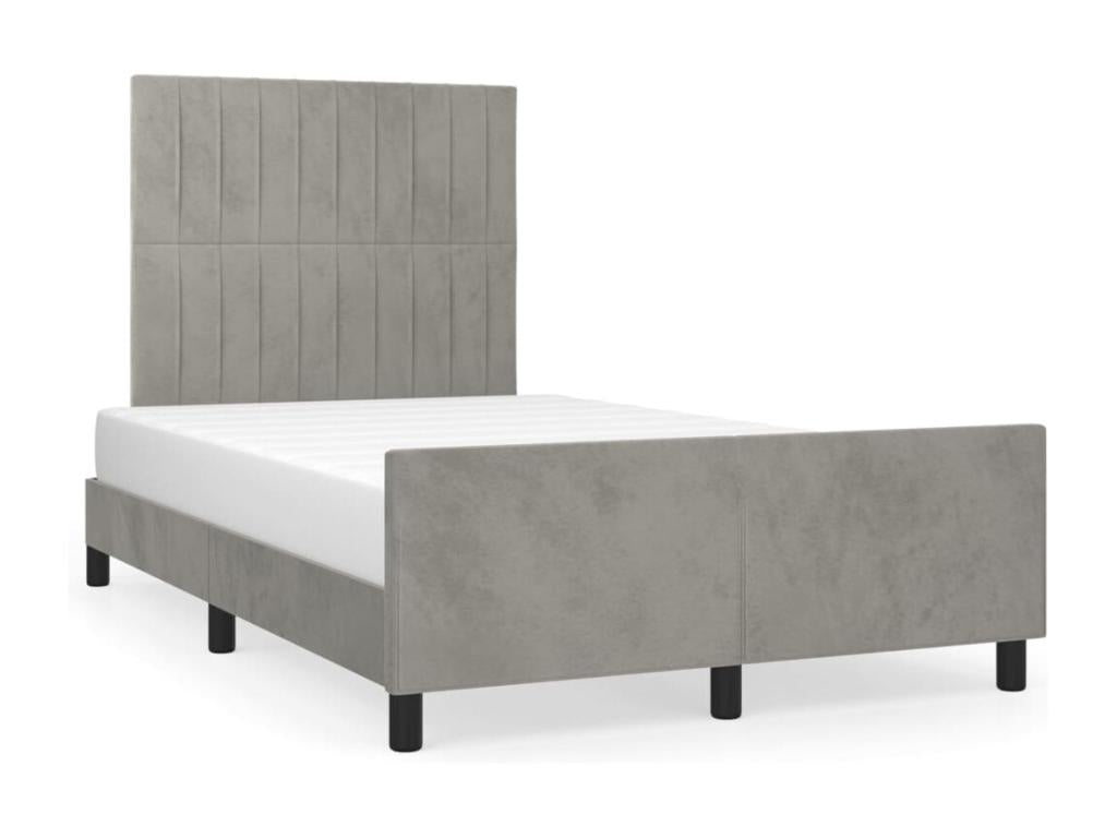 Struttura letto grigia, 120 x 200 cm