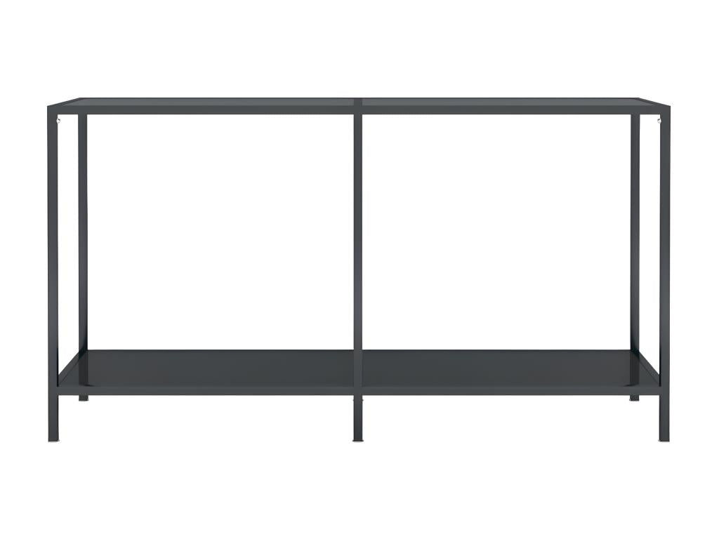Tavolo in vetro nero, 140 x 35 x 75,5 cm