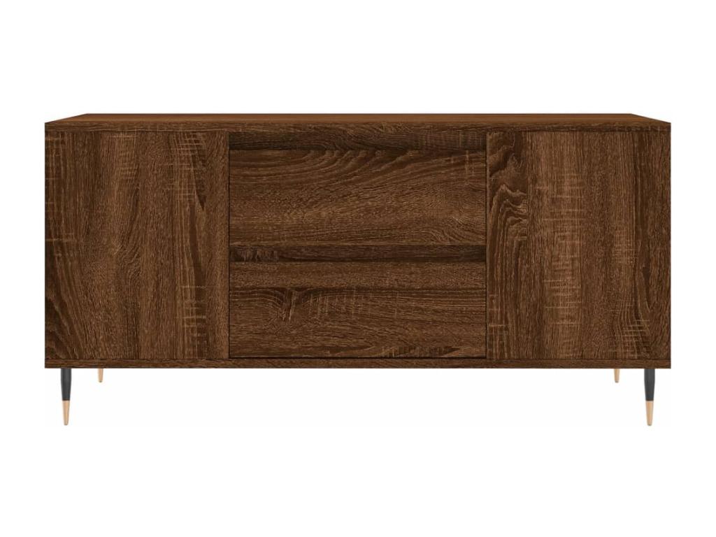 Tavolino da caffè in legno di quercia marrone, 102 x 44,5 x 50 cm