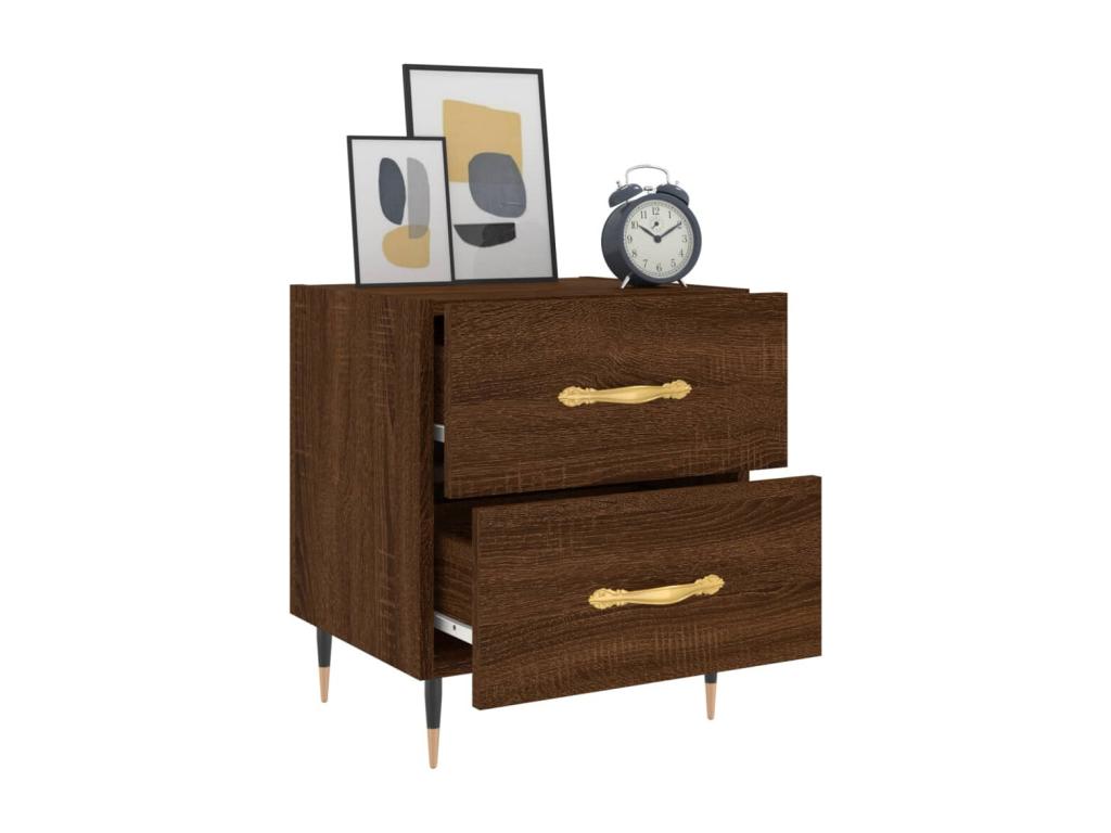 Mobili per la casa in legno di quercia marrone, 40 x 35 x 47,5 cm