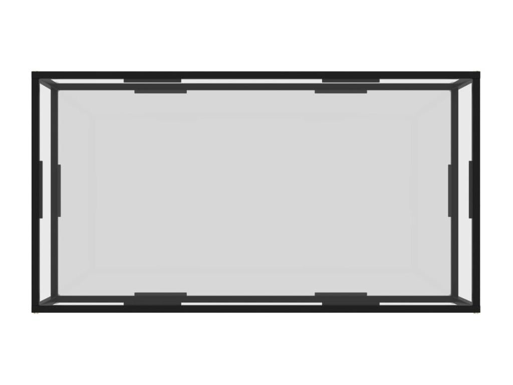 Tavolino da caffè in vetro, 120 x 60 x 35 cm