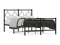 Struttura letto in metallo nero, 120 x 190 cm