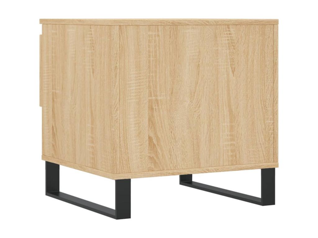 Tavolino da caffè in legno di quercia marrone, 50 x 46 x 50 cm