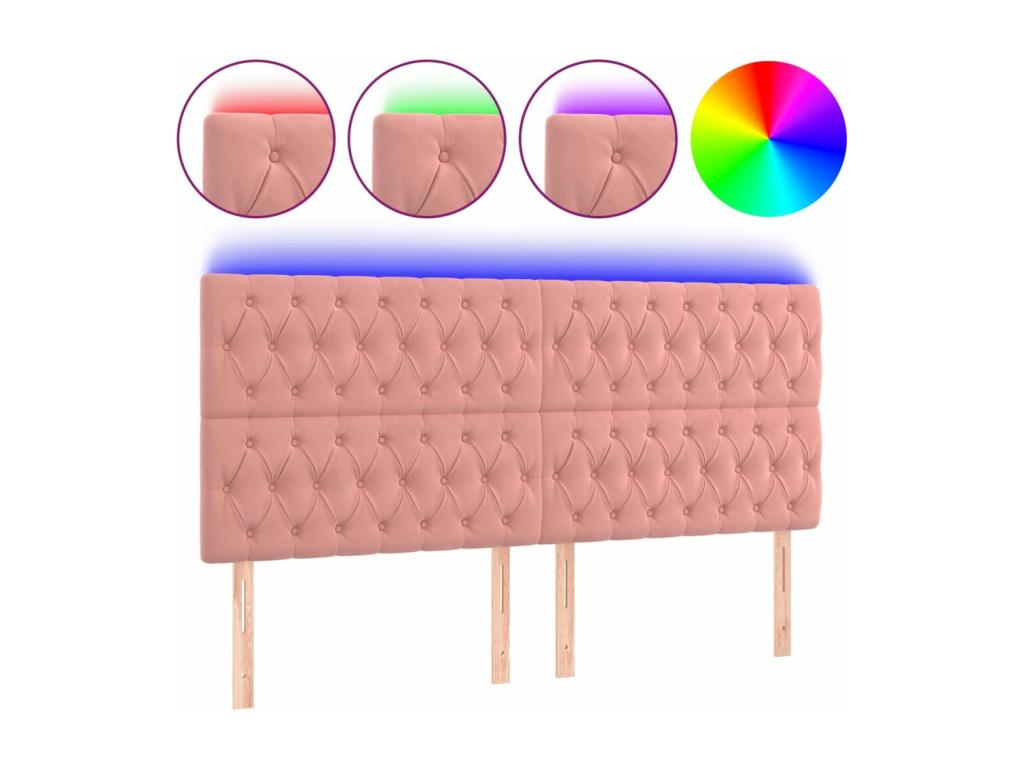 Letto in velluto, 200 x 7 x 118 cm