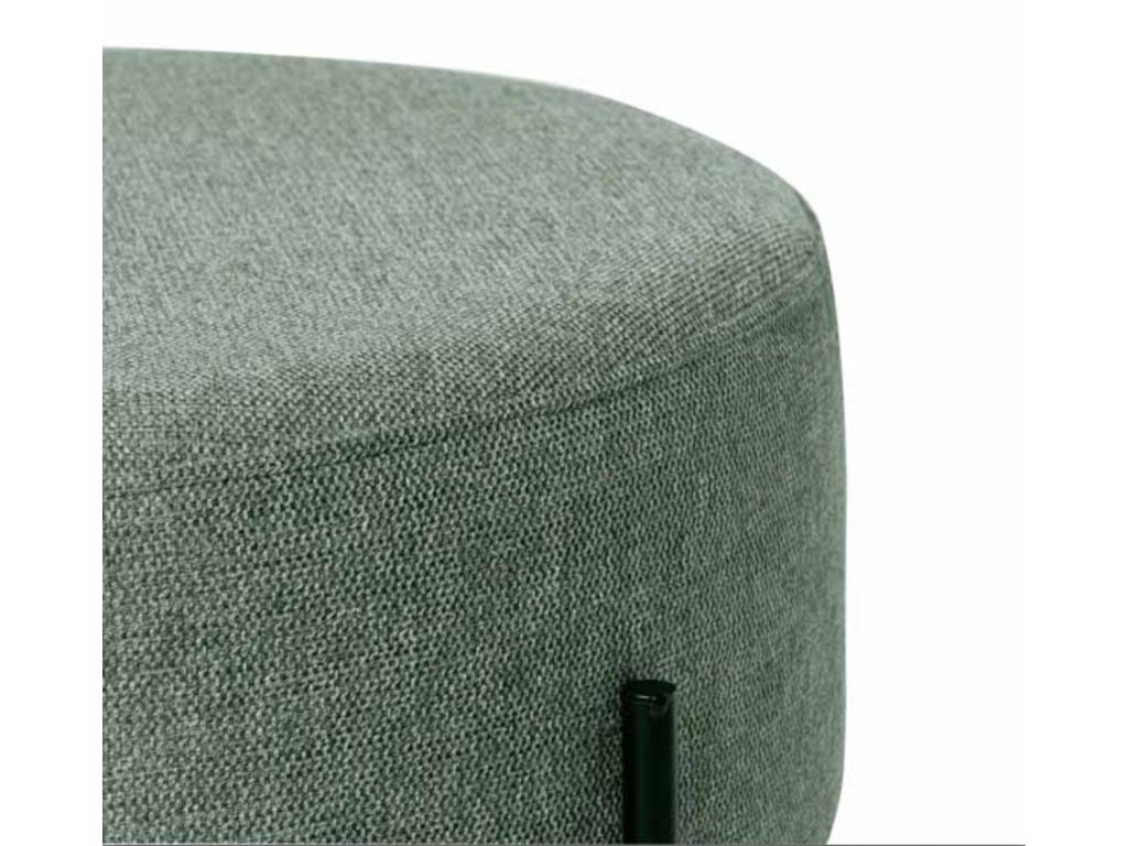Pouf in tessuto grigio - dlz1766572671999
