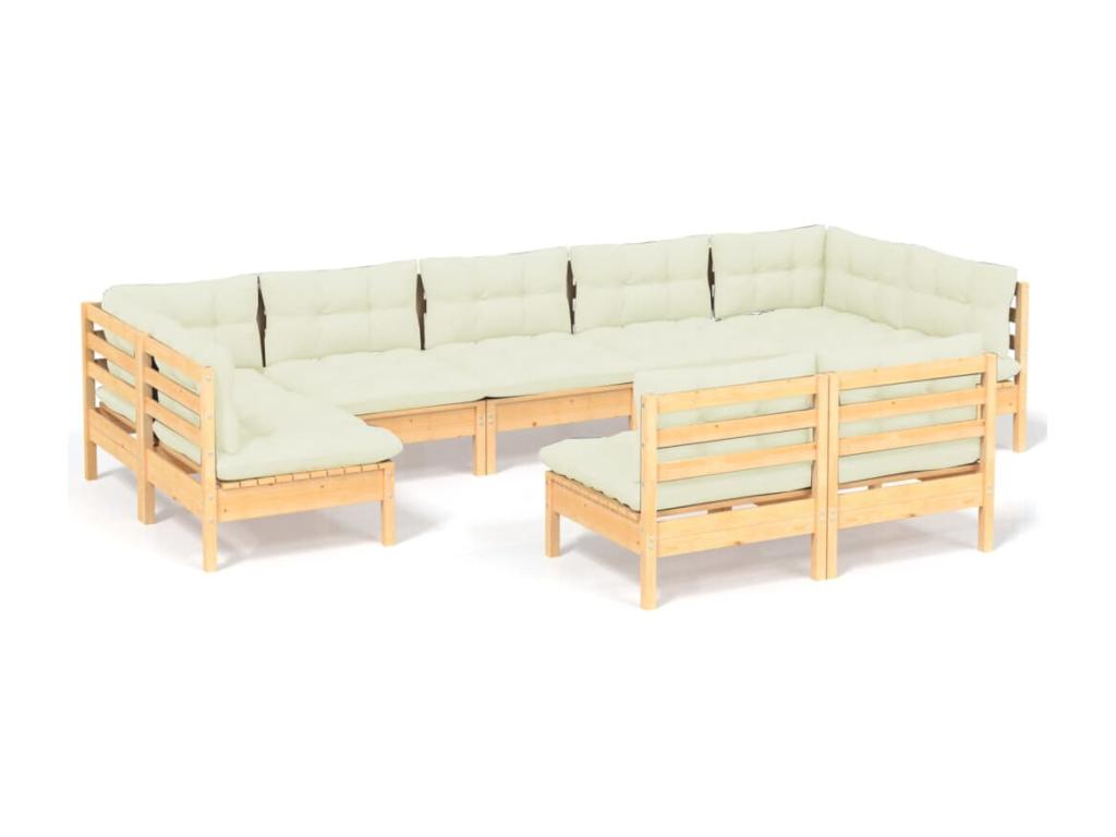 Set di mobili da esterno in legno di pino - dlz1766572599965