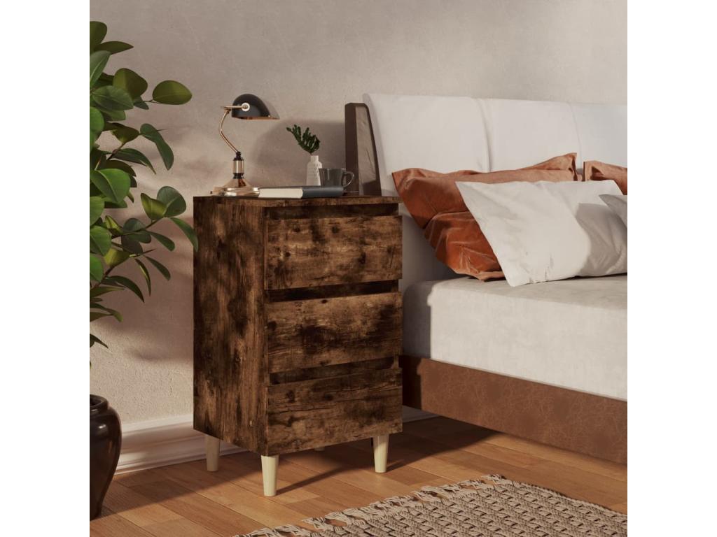 Mobili per la casa in legno di quercia marrone, 40 x 35 x 69 cm