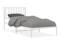 Struttura letto in metallo bianco, 90 x 200 cm