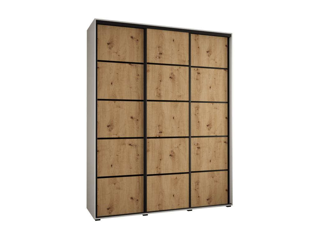 Armadio nero, 190 x 60 x 235,2 cm - dlz1766572650299