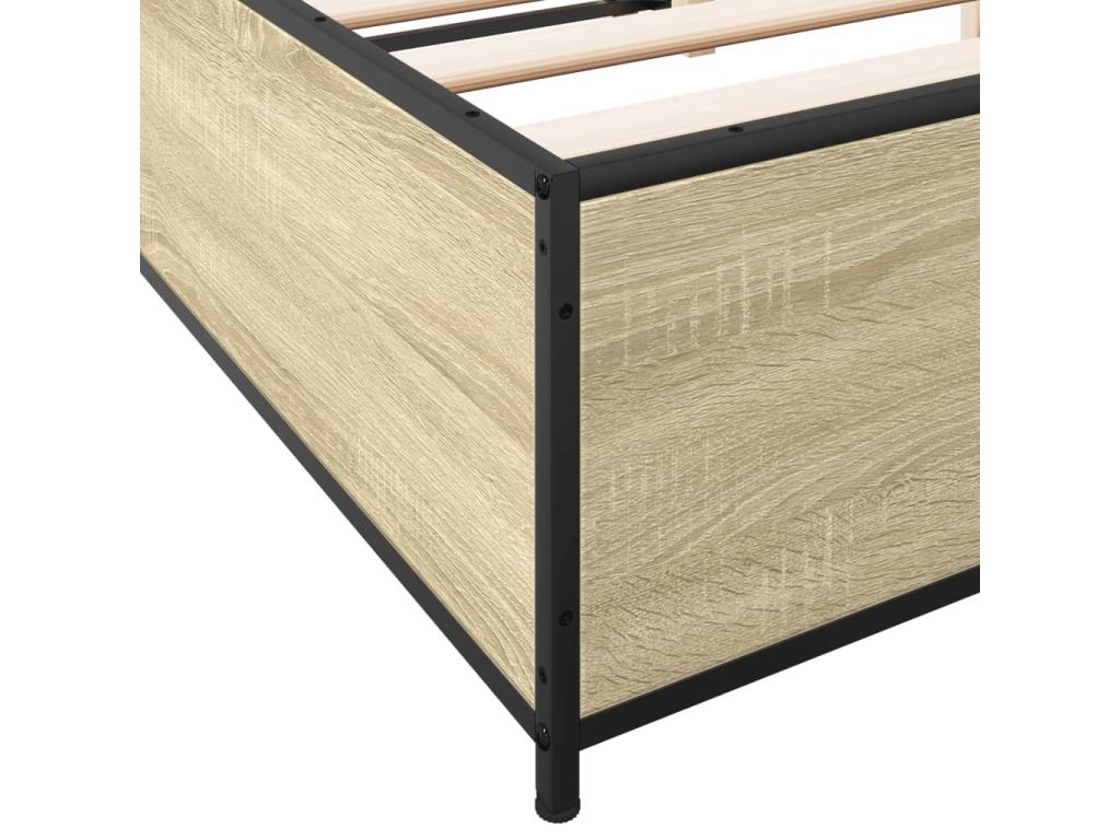 Materasso in legno di quercia marrone, 120 x 190 cm