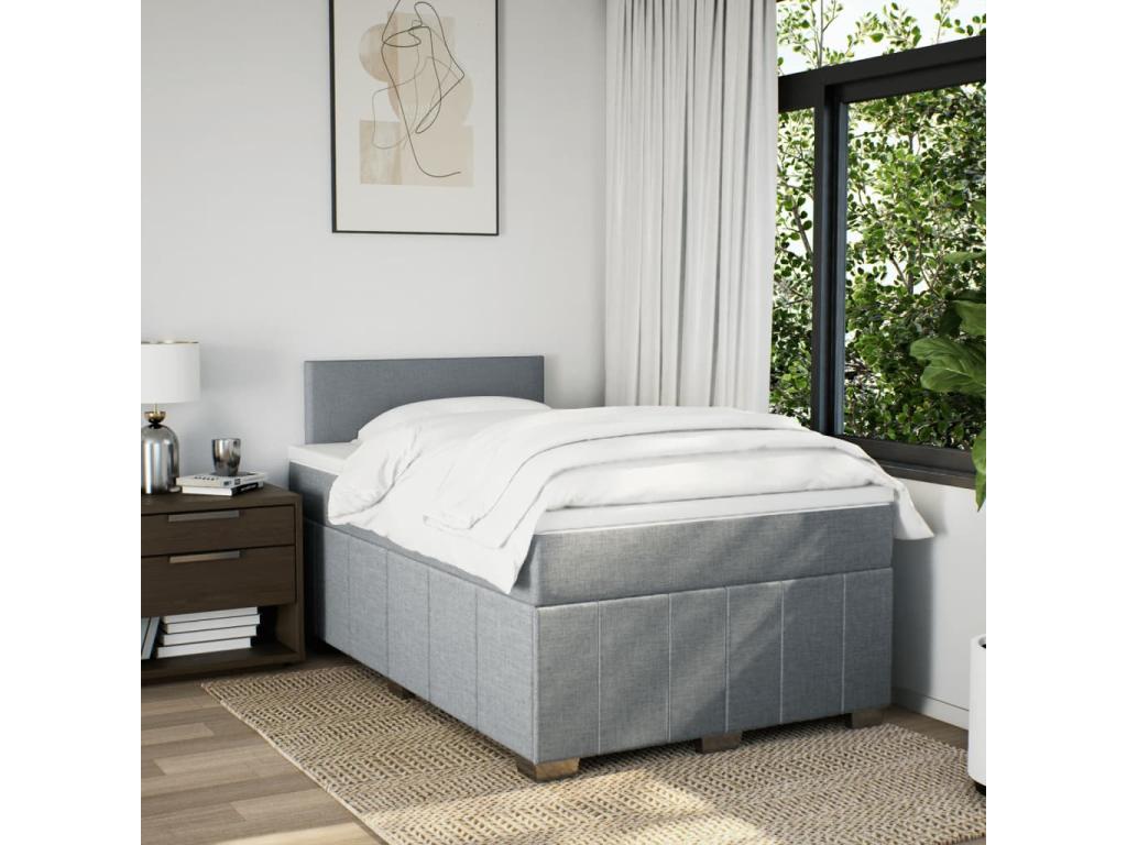 Materasso in tessuto grigio, 120 x 200 cm