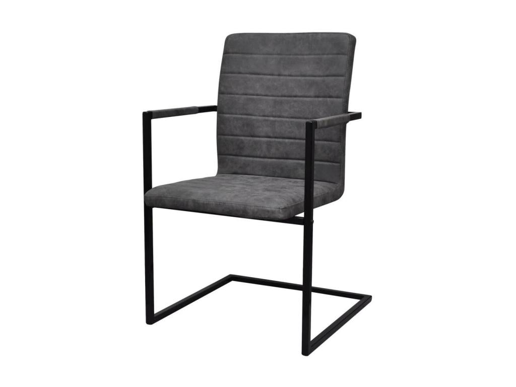 Mobili per la casa in similpelle grigia