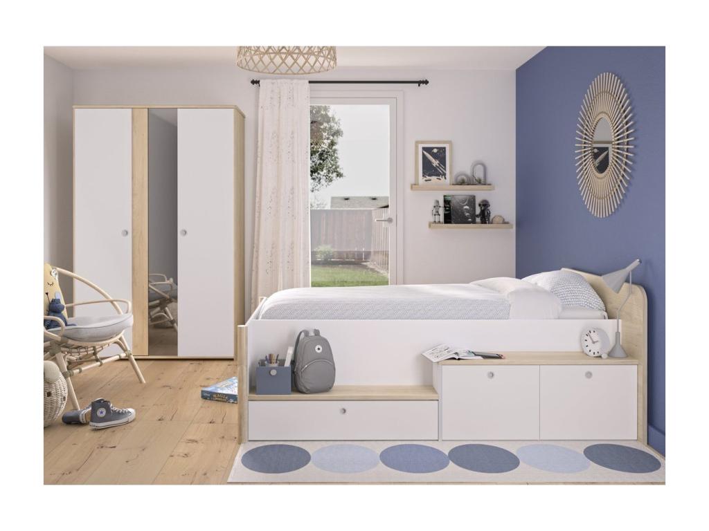 Letto bianco, 90 x 200 cm