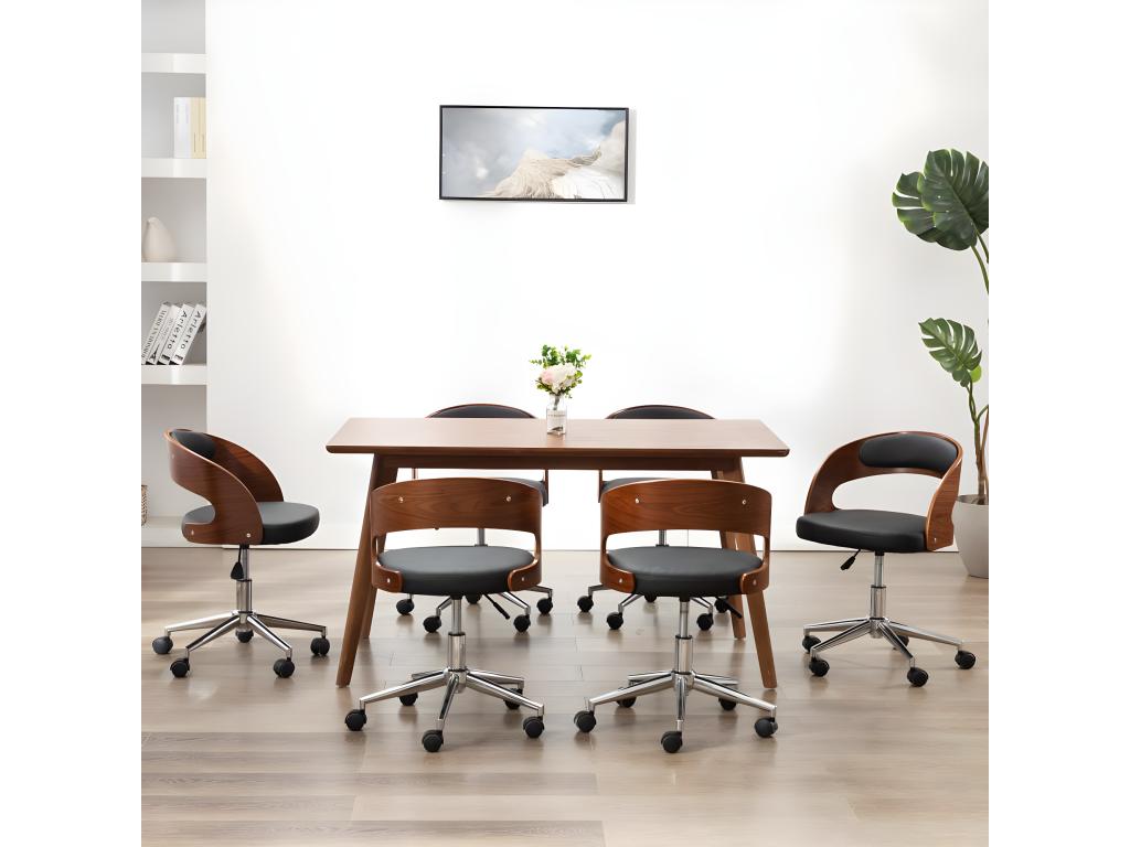 Mobili per la casa in similpelle nera