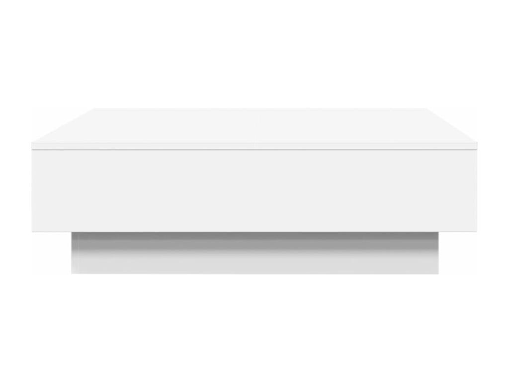 Tavolino da caffè bianco, 90 x 90 x 28 cm