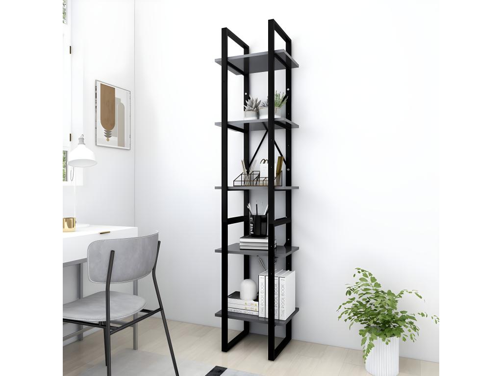 Libreria grigia, 40 x 30 x 175 cm - dlz1766572755652