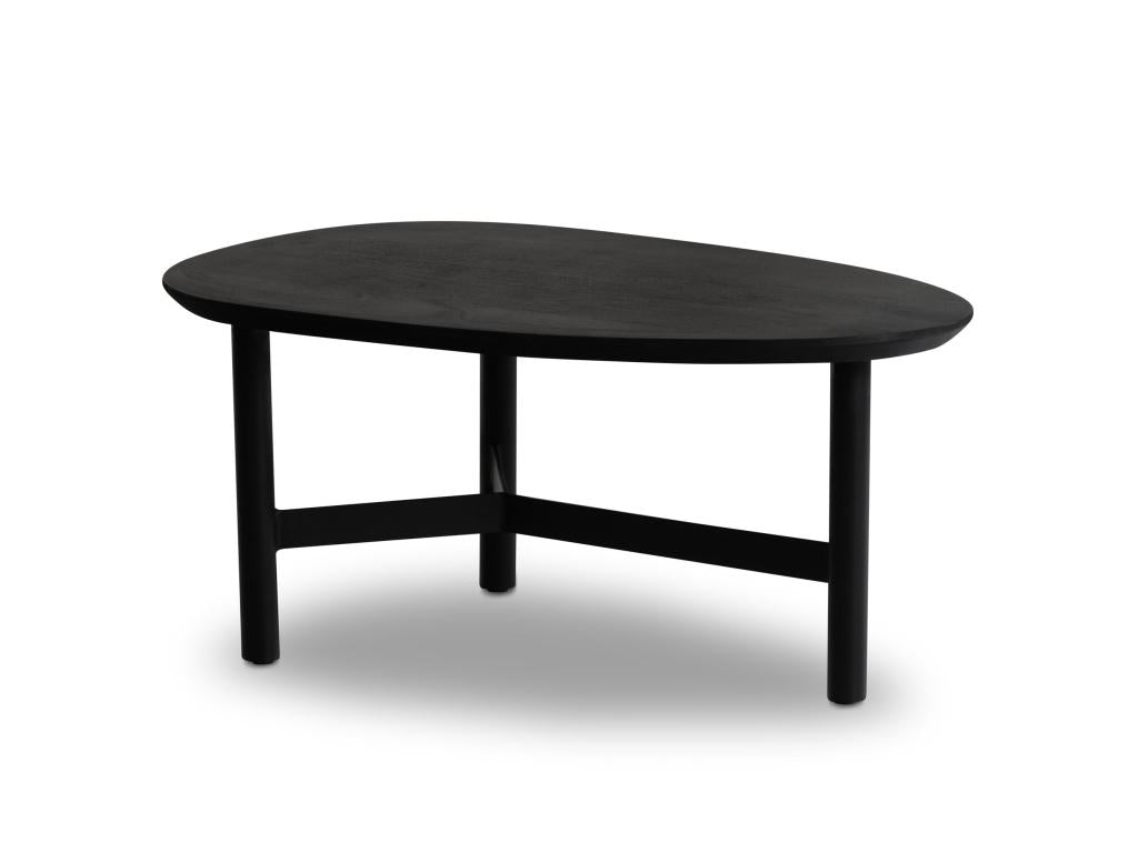 Tavolino da caffè nero, 86 x 50 x 37 cm