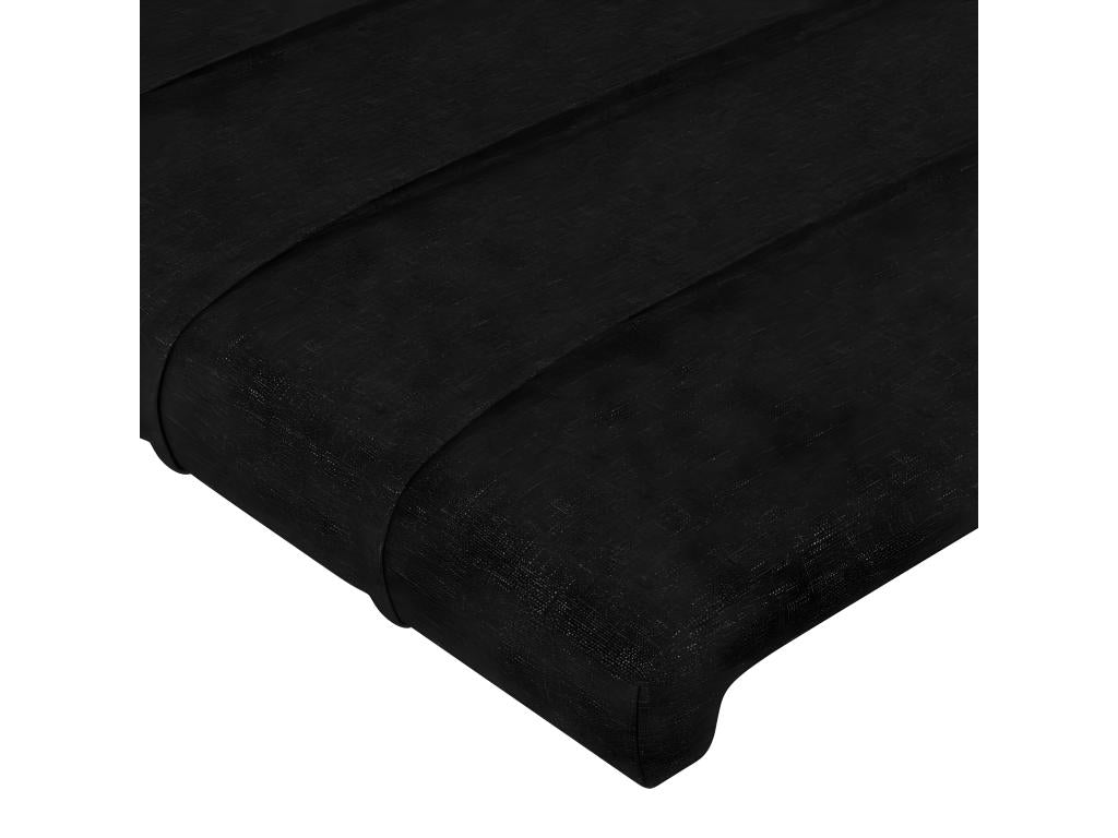 Letto in tessuto nero, 80 x 5 x 78 cm