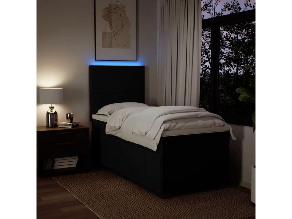 Materasso in tessuto nero, 90 x 190 cm - dlz1766572925083