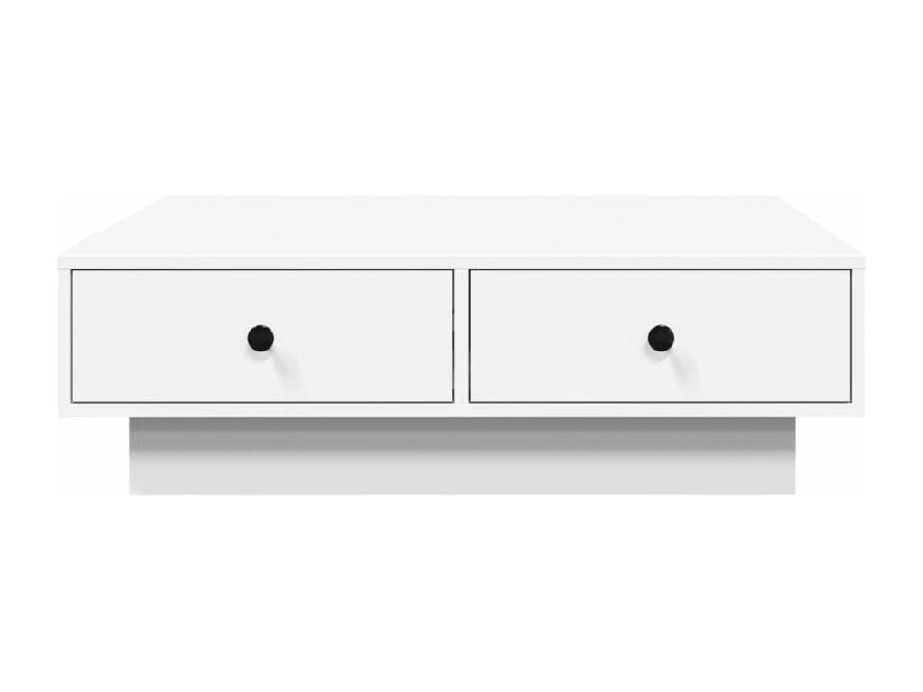 Tavolino da caffè bianco, 90 x 90 x 28 cm