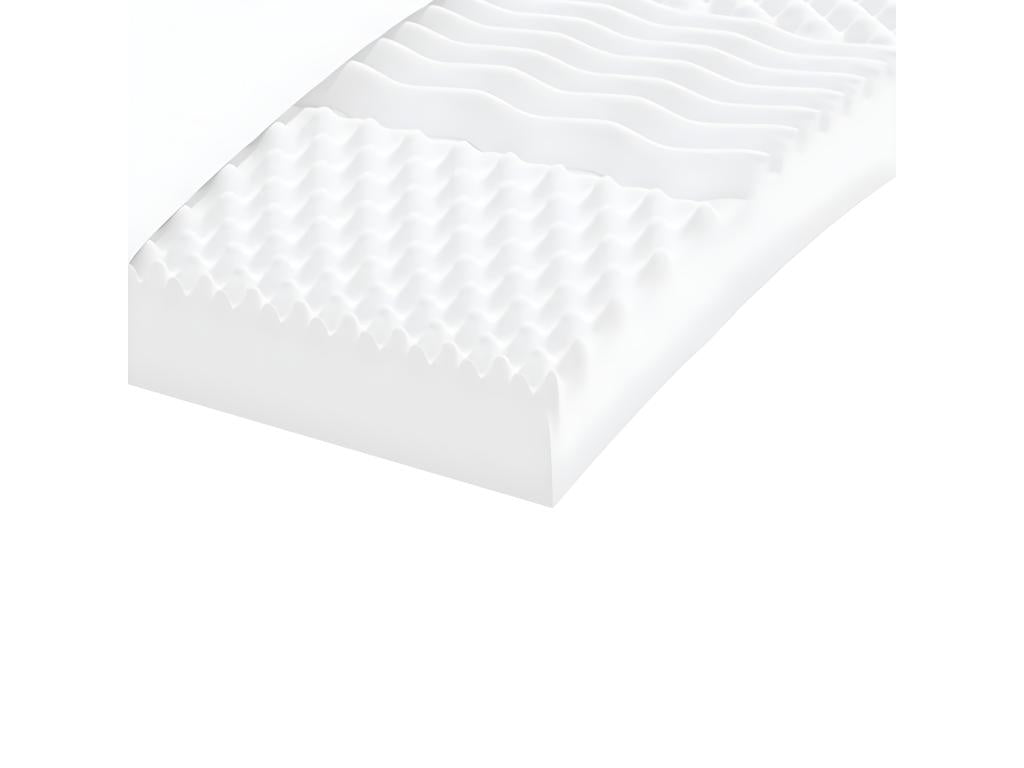 Letto in tessuto grigio, 90 x 190 cm